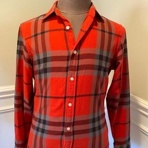 Burberry plaid flannel shirt